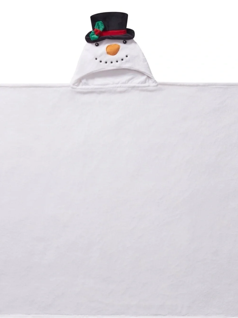 Hooded Snowman Throw NWT
